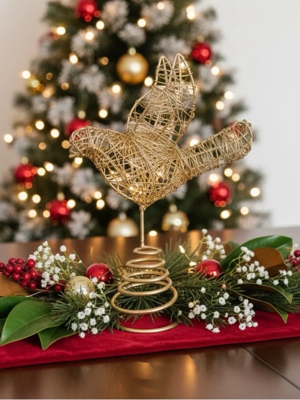 Sseko Brass Wire Dove Sculpture